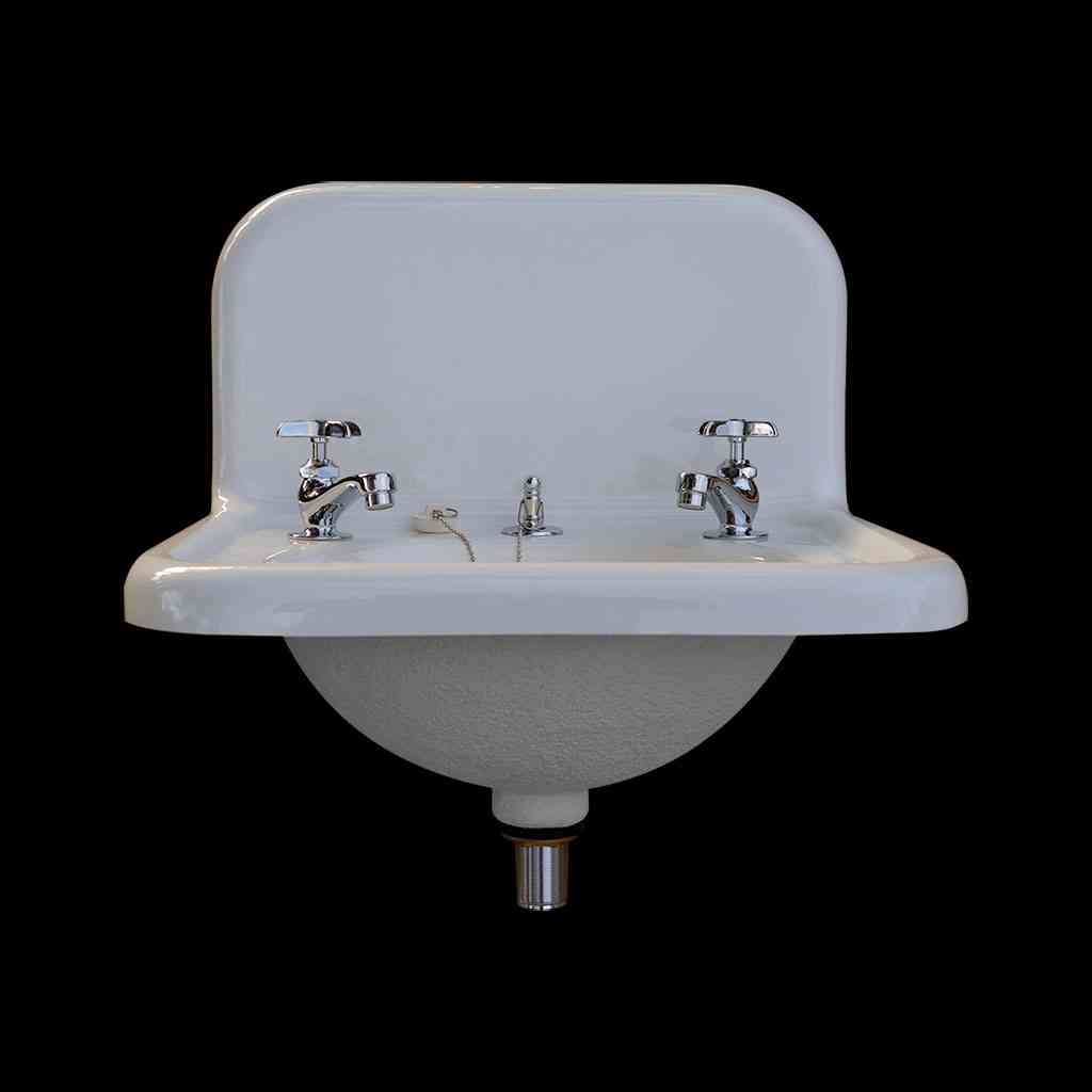 Single Basin High Back Sink With Faucet Drain Model Bs2018 Nbi Drainboard Sinks
