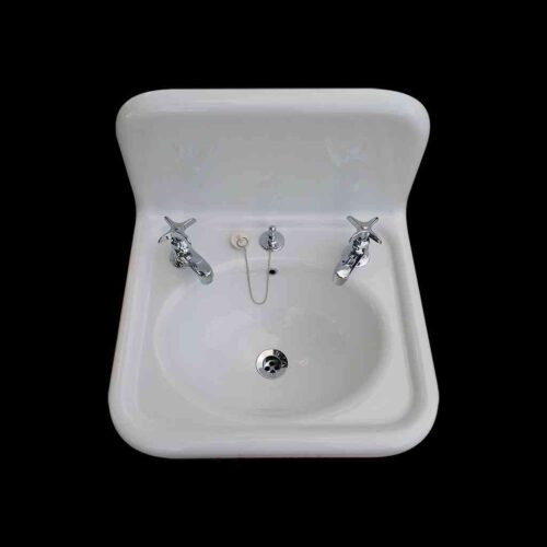 nbi vintage reproduction bathroom sink model bs2018 top view