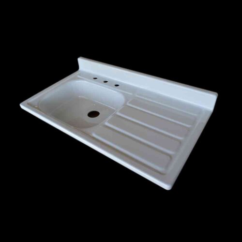 Orlando 1125x450 Double Bowl with Drain Board Sink, Buildmat